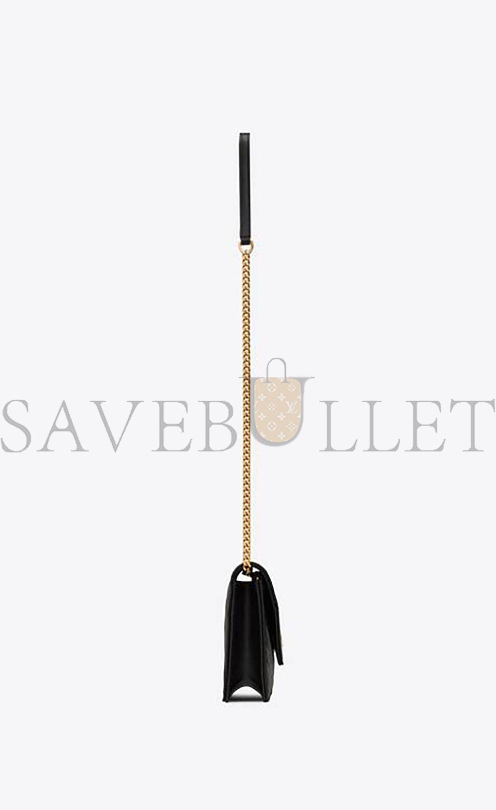Y*L cassandre matelassÉ envelope chain wallet in grain de poudre embossed leather 742920bow011000 (19*12.5*3.5cm)