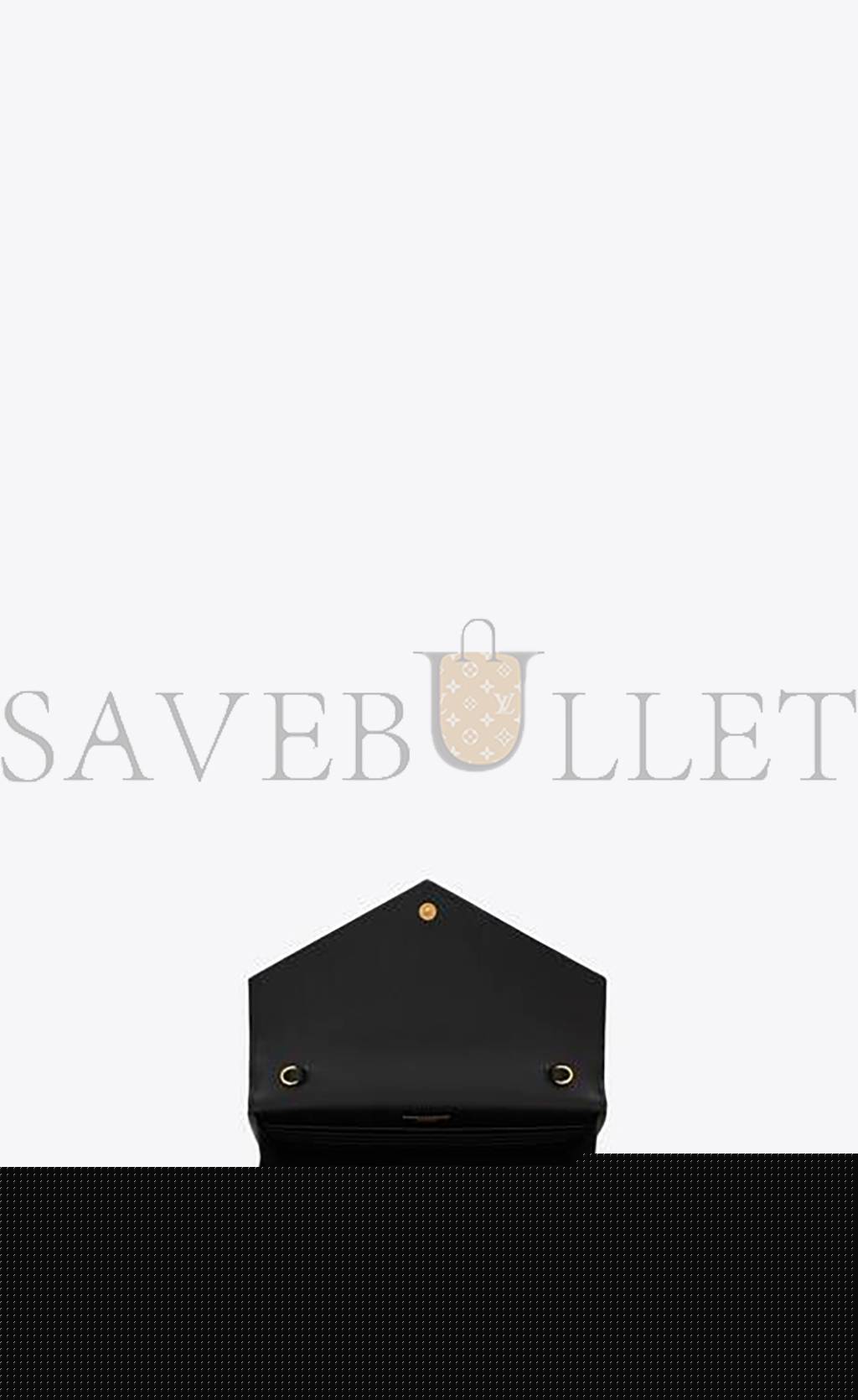 Y*L cassandre matelassÉ envelope chain wallet in grain de poudre embossed leather 742920bow011000 (19*12.5*3.5cm)