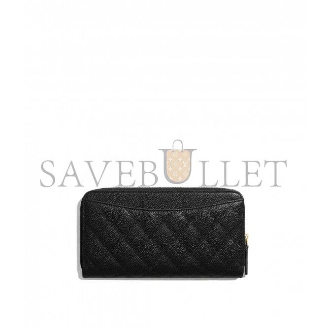 Ch*el classic long zipped wallet gold hardware ap0242 y01864 c3906 (19.5*10.5*2cm)