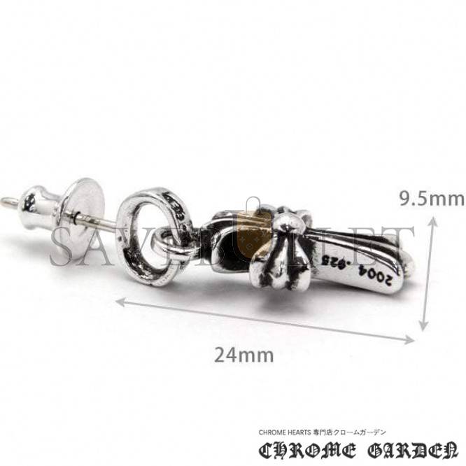 Ch**me He**ts cross babyfat drop earrings