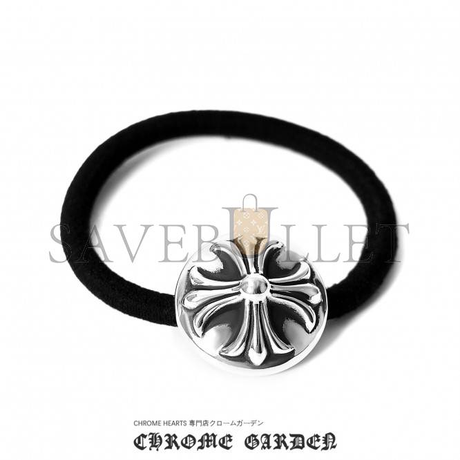 Ch*0me He**ts cross ball hair tie