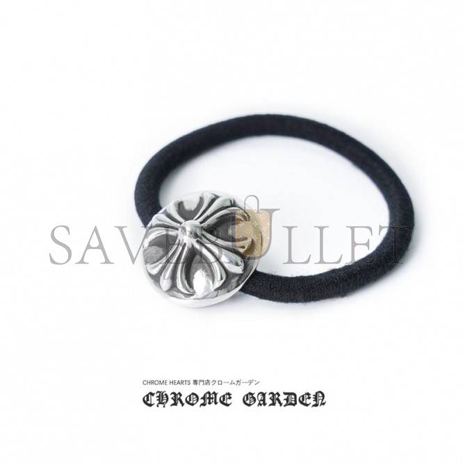 Ch*0me He**ts cross ball hair tie