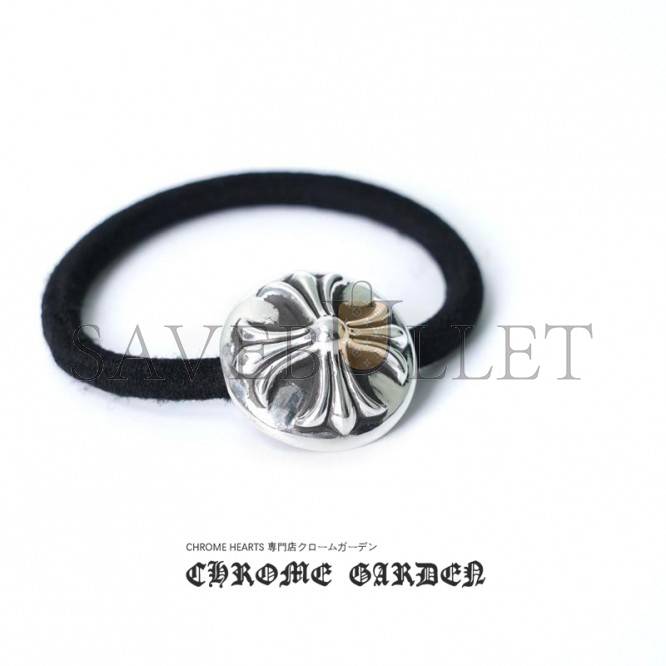 Ch*0me He**ts cross ball hair tie