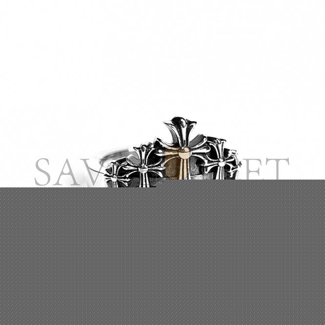Ch**me He**ts cross crown ring