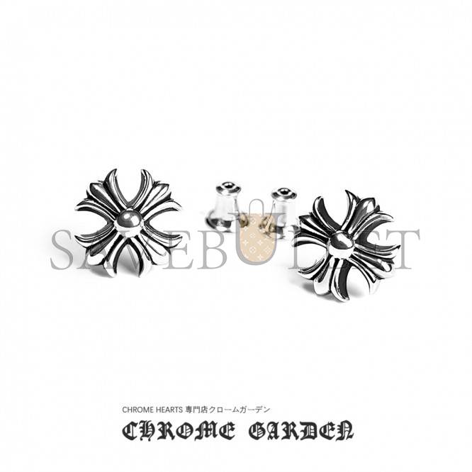 Ch**me He**ts cross cut out stud earring