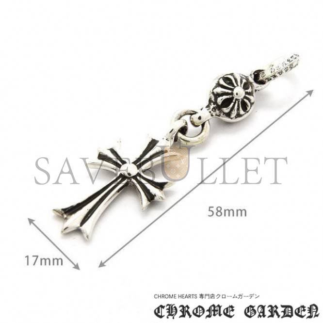 Ch**me He**ts cross with one silver ball charm(pendant only)