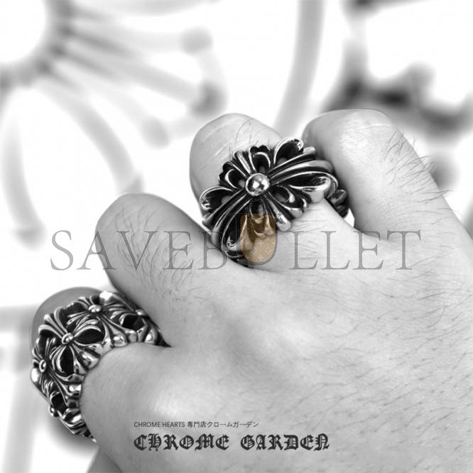 Ch**me He**ts double floral ring