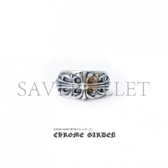 Ch**me He**ts floral cross ring