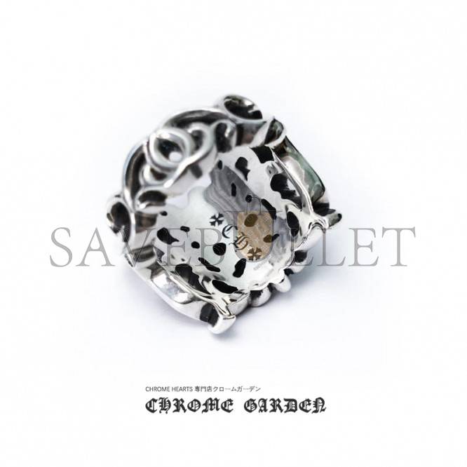Ch**me He**ts butterfly floral cross ring