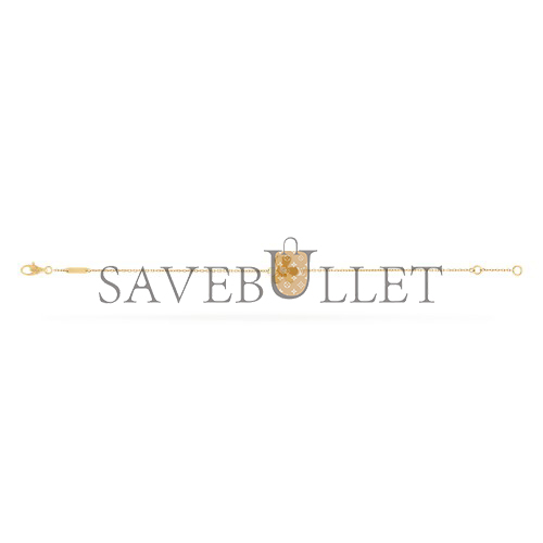 v*n cl*f arpels frivole bracelet, mini model - yellow gold, Di*m*nd vcarp0j200