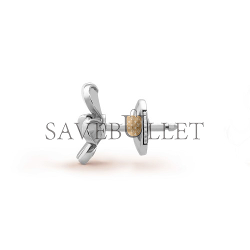 v*n cl*f arpels frivole earrings, mini model - white gold, Di*m*nd vcarp0j600