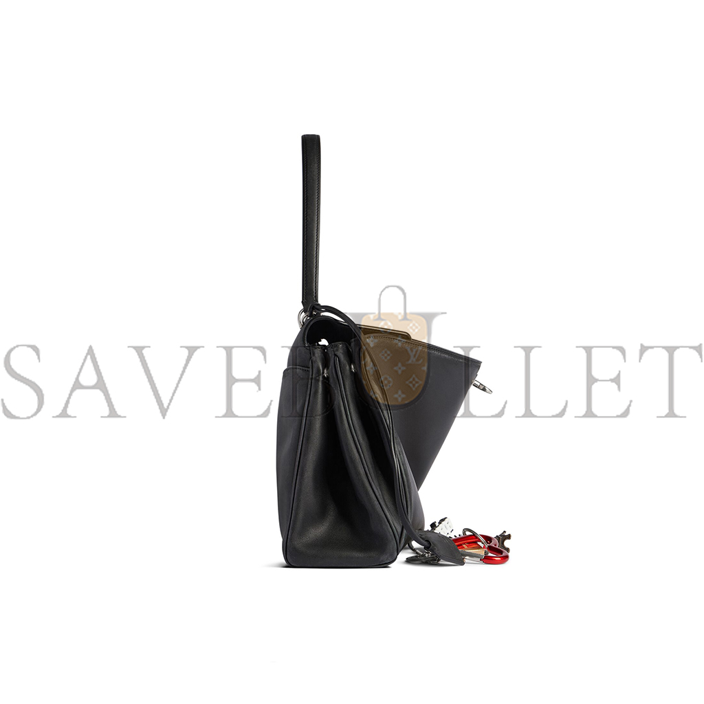 Ba*len*cia*ga Ba*len*cia*ga rodeo medium tote silver hardware 789772 (35*23.3*10.9cm)