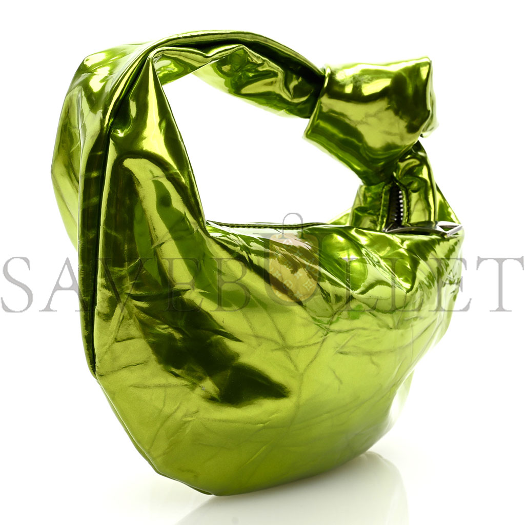 bo*te*ga ve*ne*ta metallic crushed calfskin mini jodie Ch10rophyll (26*13*5cm)