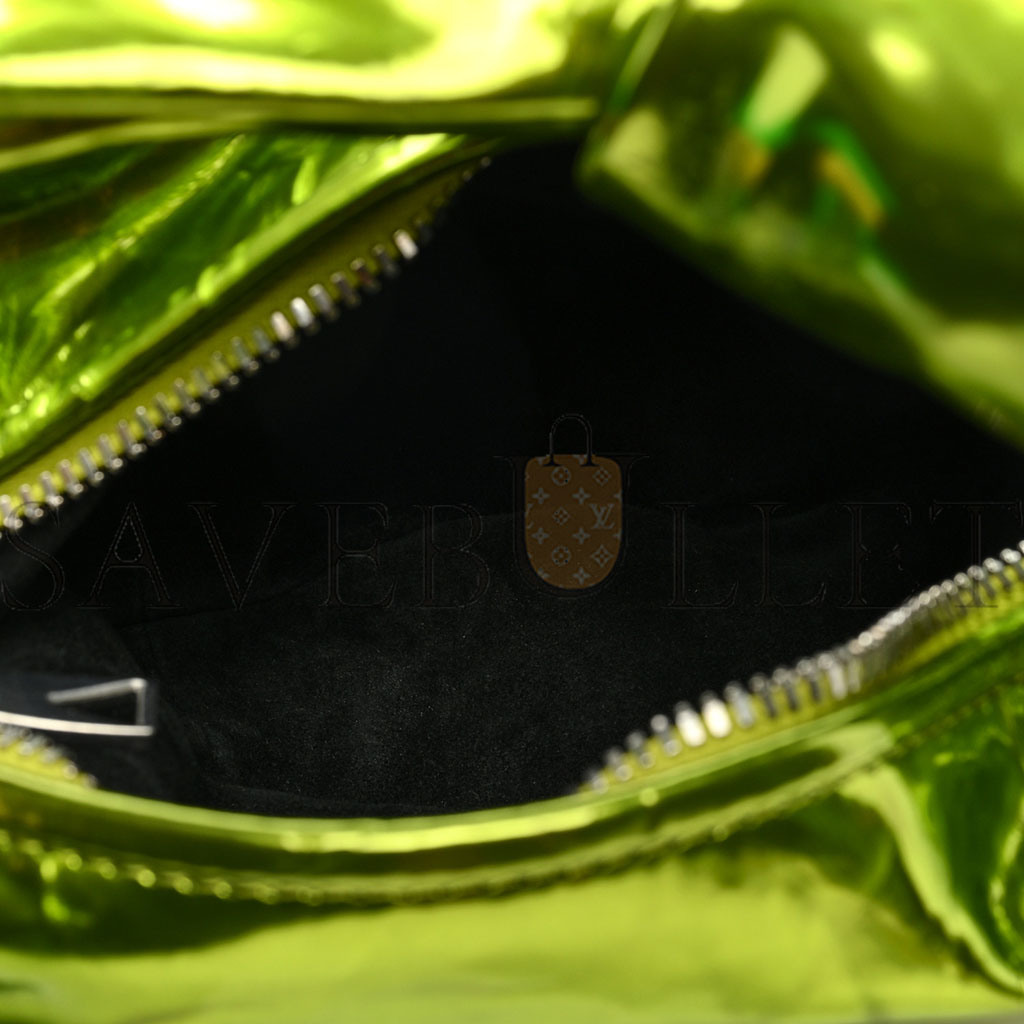 bo*te*ga ve*ne*ta metallic crushed calfskin mini jodie Ch10rophyll (26*13*5cm)