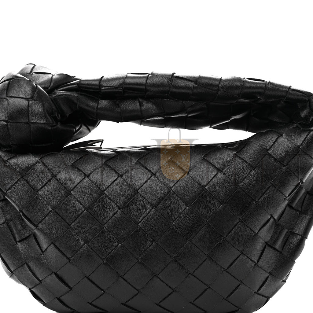 bo*te*ga Ve*ne*ta nappa intrecciato mini jodie black (21*14*3cm)