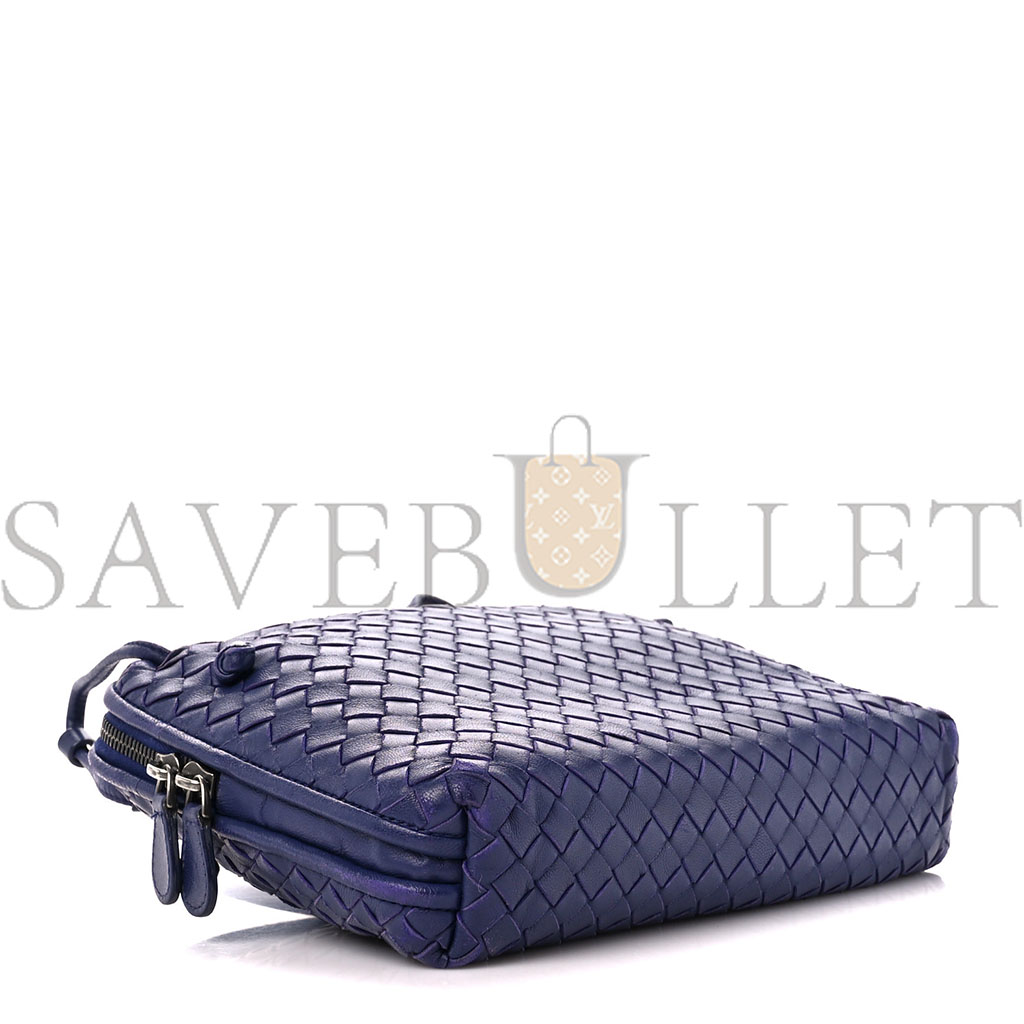 bo*te*ga Ve*ne*ta nappa intrecciato nodini crossbody messenger purple (23*19*5cm)