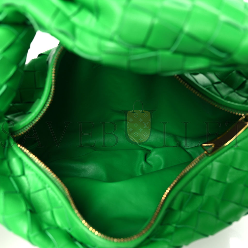 bo*te*ga Ve*ne*ta nappa intrecciato teen jodie hobo parakeet (38*27*8cm)