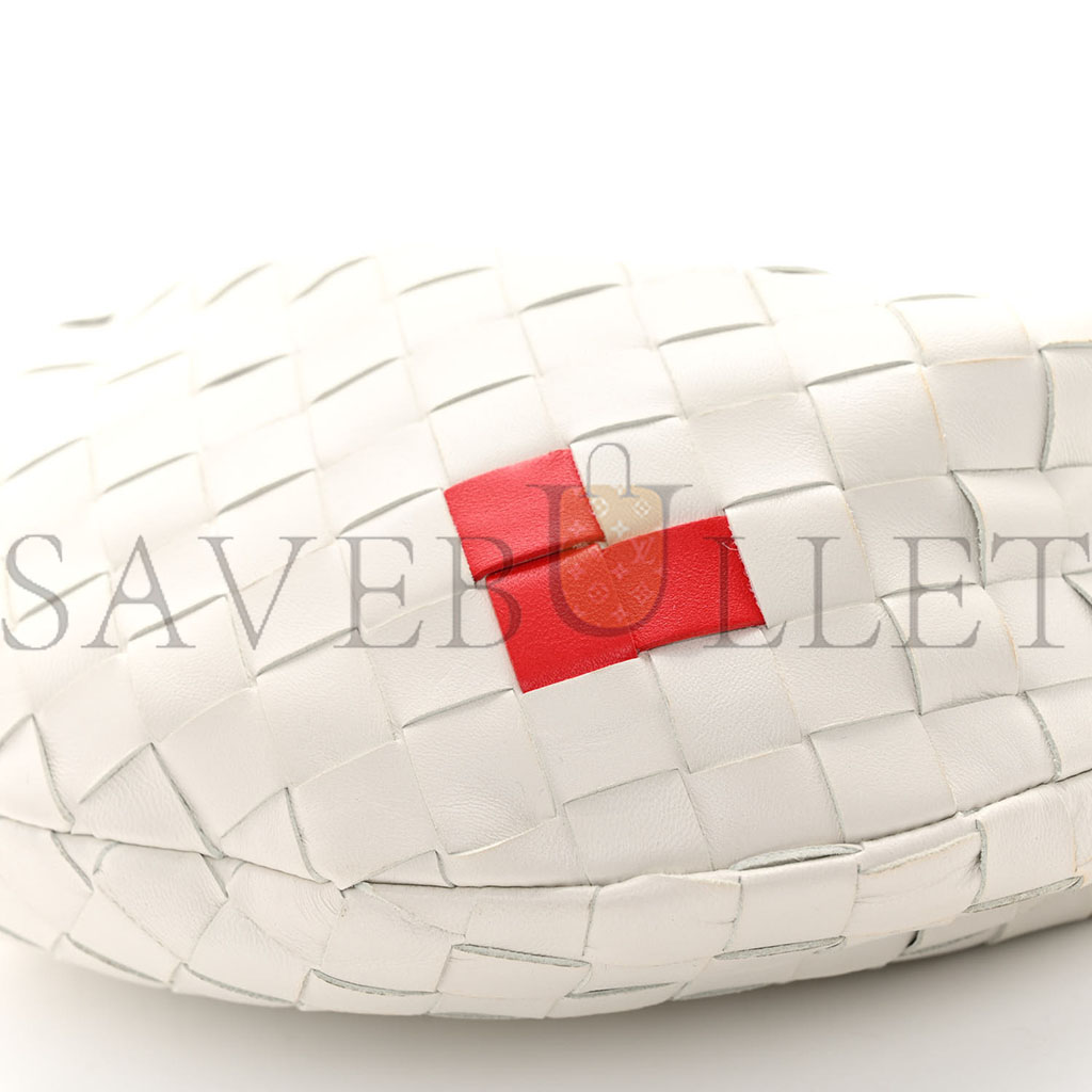 bo*te*ga Ve*ne*ta nappa intrecciato mini heart jodie white (25*13*8cm)