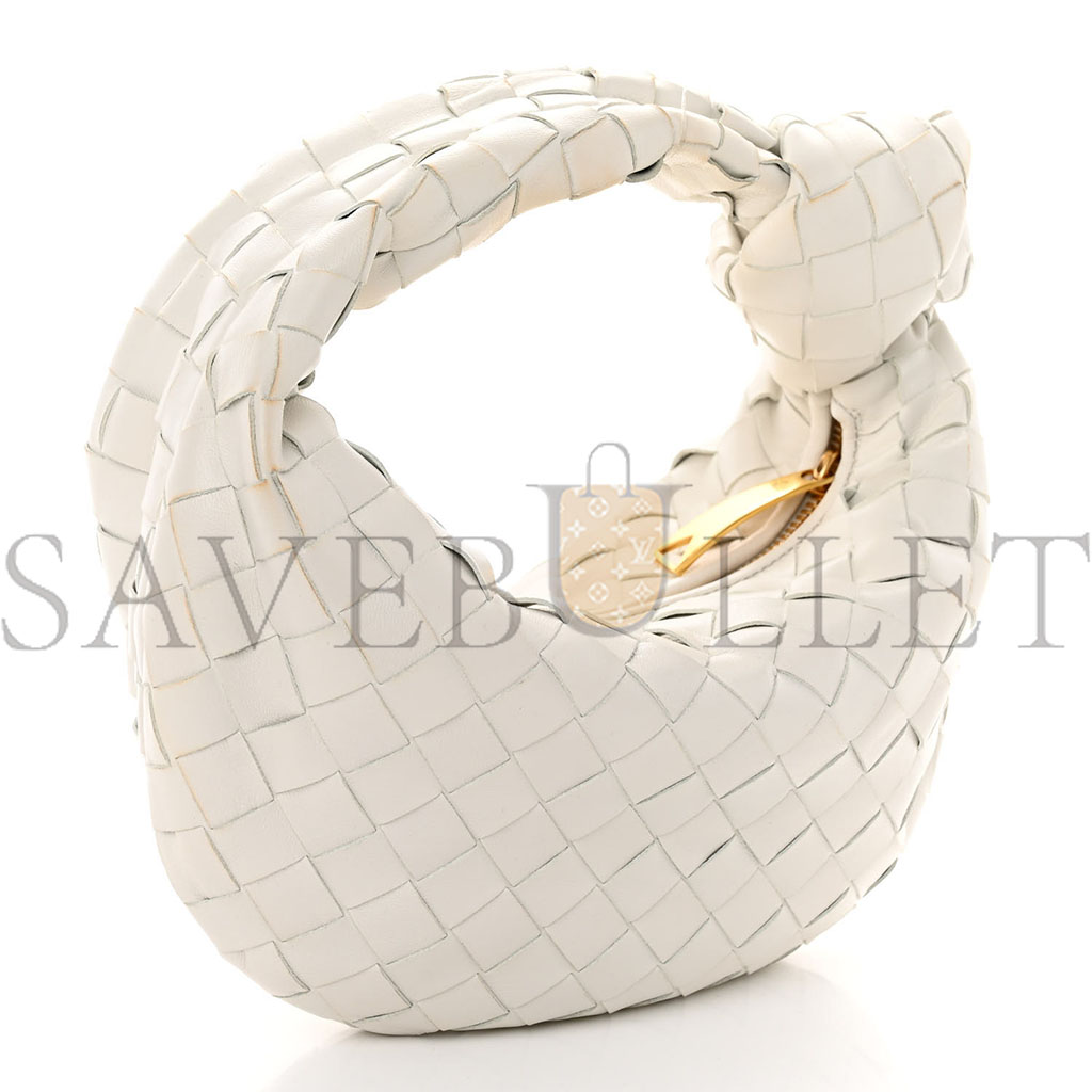bo*te*ga Ve*ne*ta nappa intrecciato mini heart jodie white (25*13*8cm)