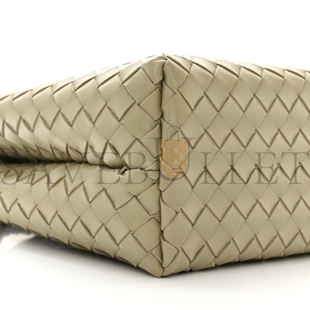 bo*te*ga Ve*ne*ta nappa intrecciato medium andiamo shoulder bag travertine (32*25*11cm)