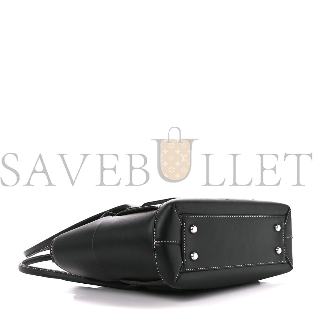 bo*te*ga Ve*ne*ta french calfskin maxi intrecciato arco 33 black (25*22*9cm)