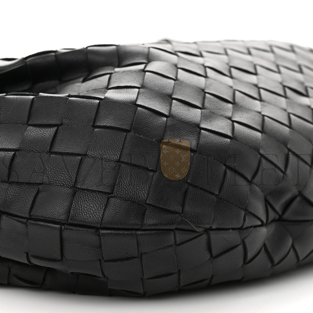 bo*te*ga Ve*ne*ta nappa intrecciato teen jodie hobo black (36*23*8cm)