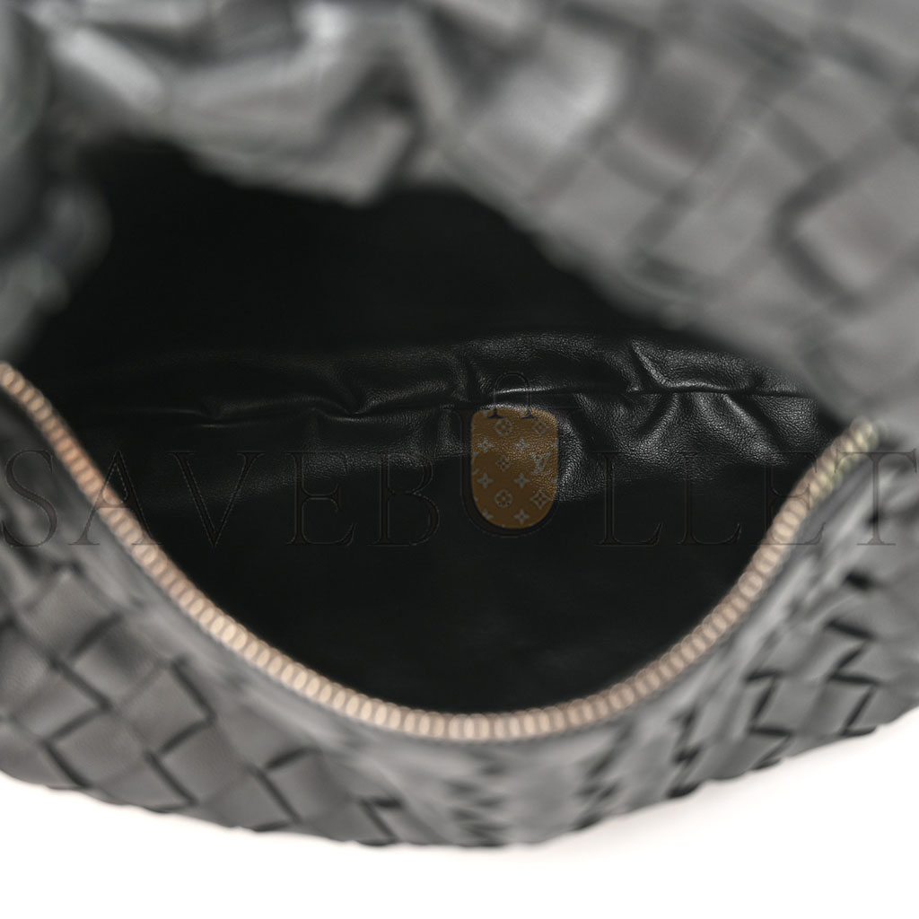 bo*te*ga Ve*ne*ta nappa intrecciato teen jodie hobo black (36*23*8cm)