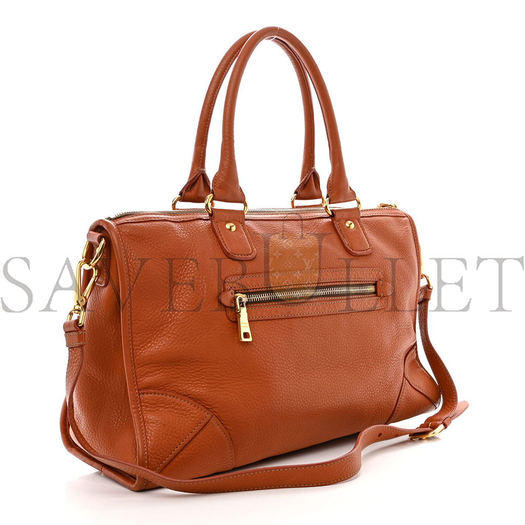 Pra*a vitello daino shopping satchel rame (37*22*15cm)