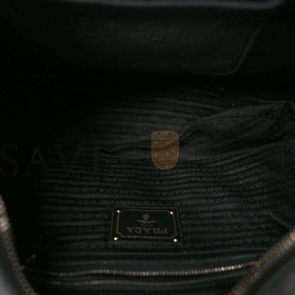 Pra*a vitello daino hobo black (36*30*15cm)