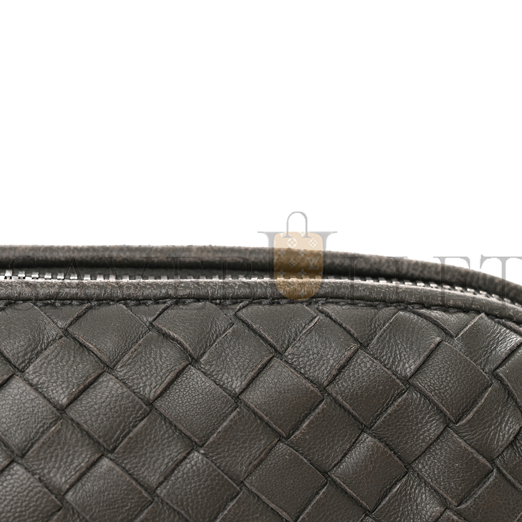 bo*te*ga Ve*ne*ta nappa intrecciato nodini crossbody messenger new light grey (23*19*5cm)