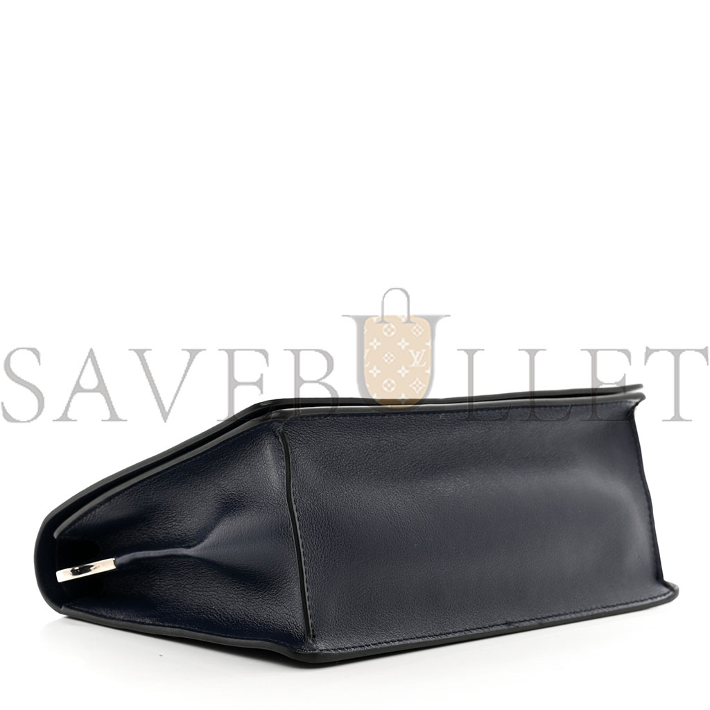 Pra*a glace calf shoulder bag baltico (23*16*10cm)