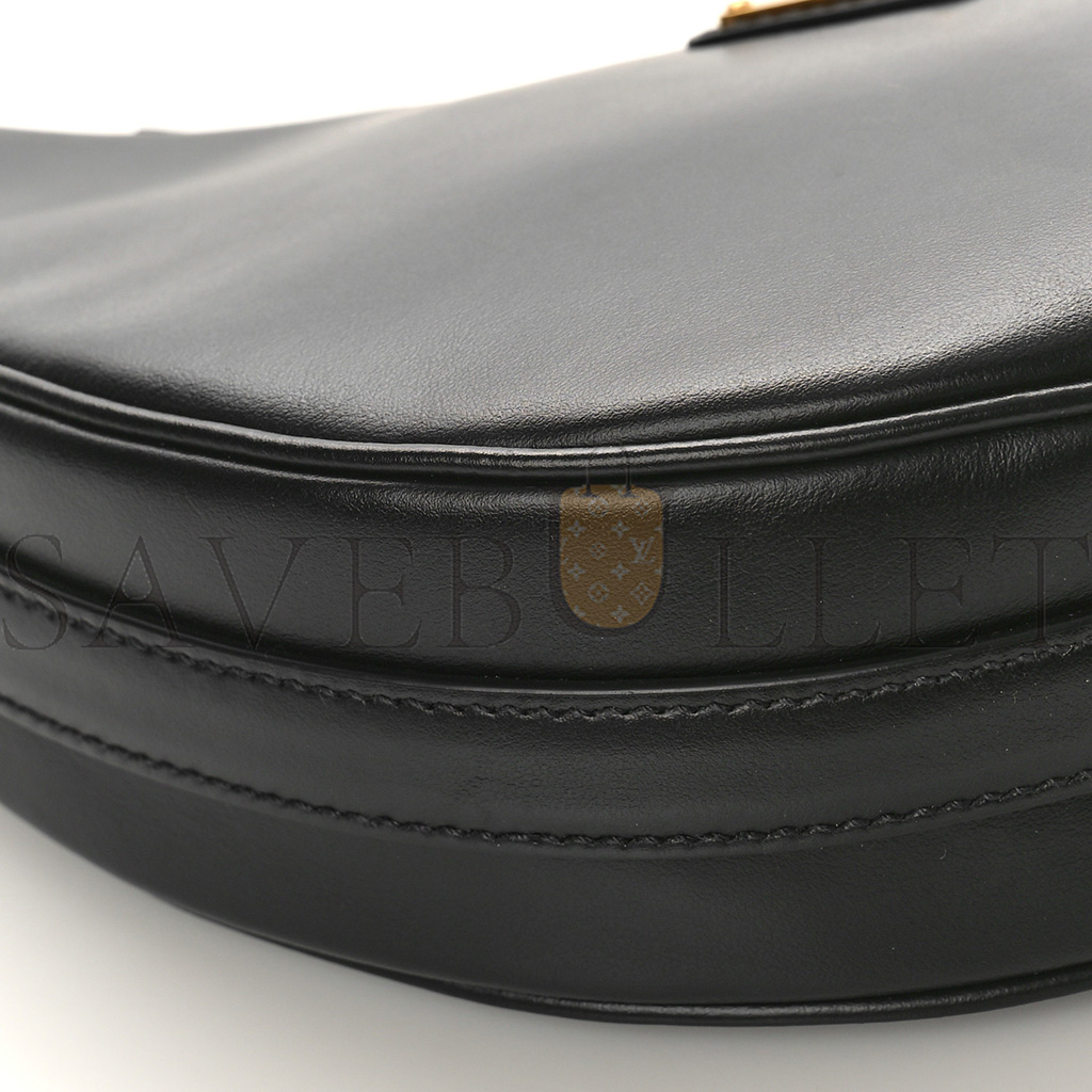 Pra*a nappa arque shoulder bag black (23*14*6cm)