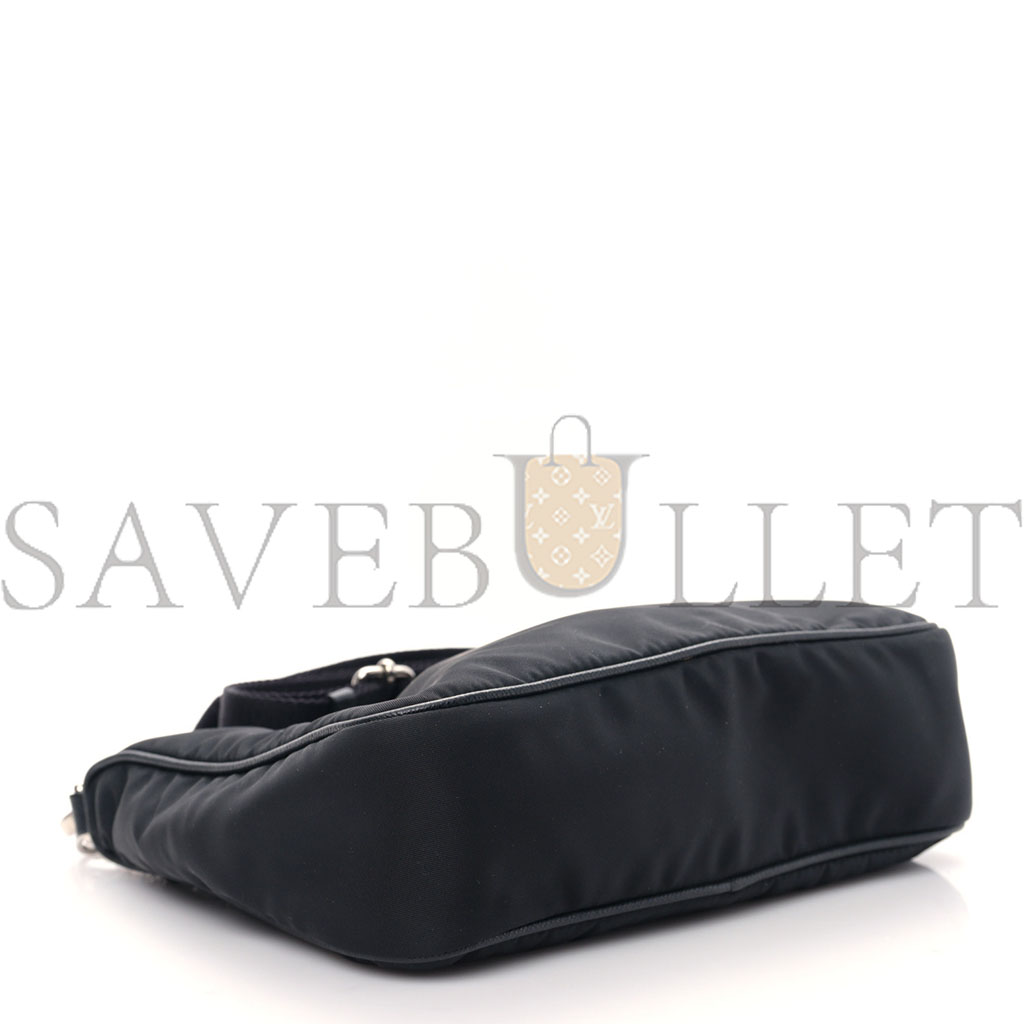 Pra*a nylon re-edition 2005 shoulder bag black (22*18*6cm)