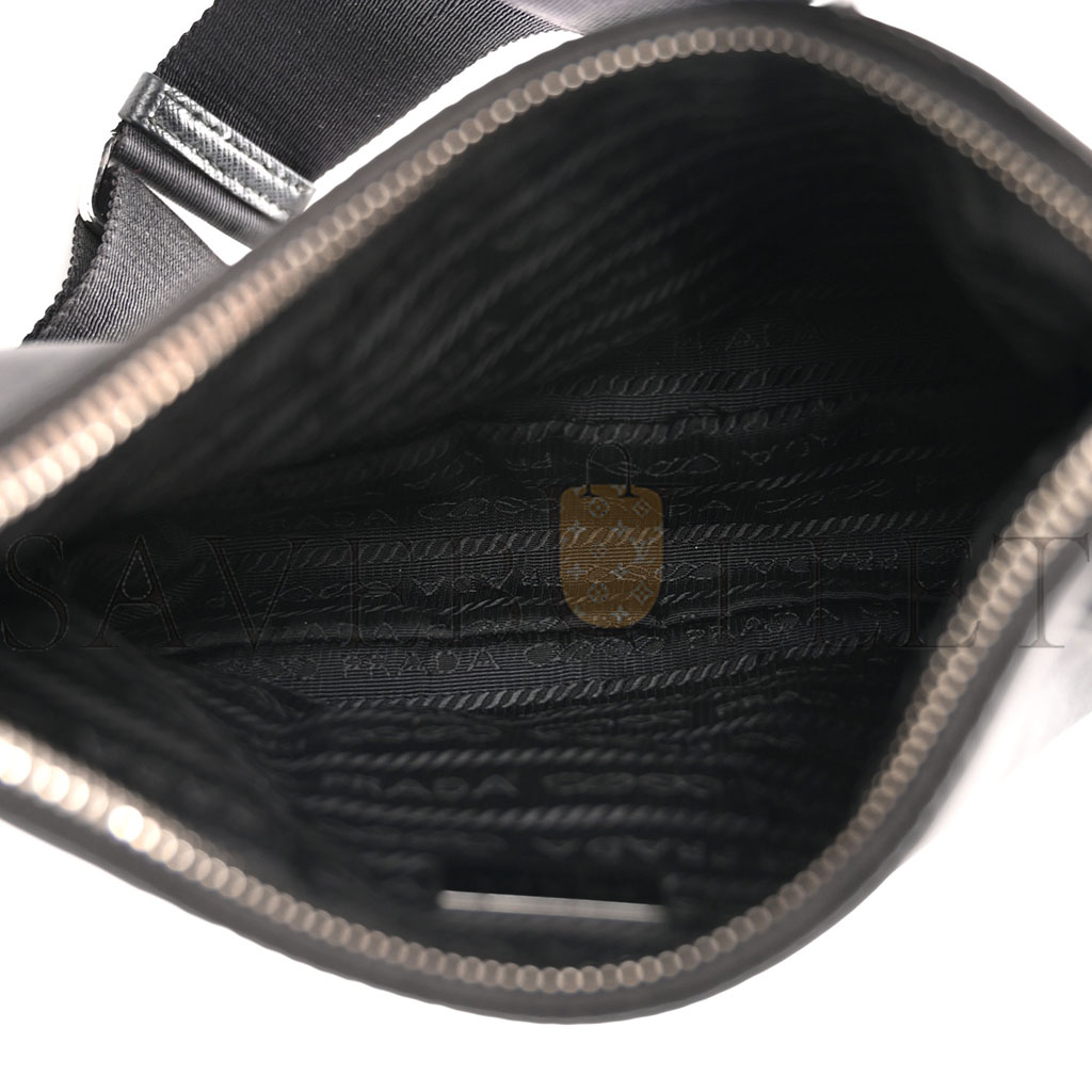 Pra*a nylon re-edition 2005 shoulder bag black (22*18*6cm)
