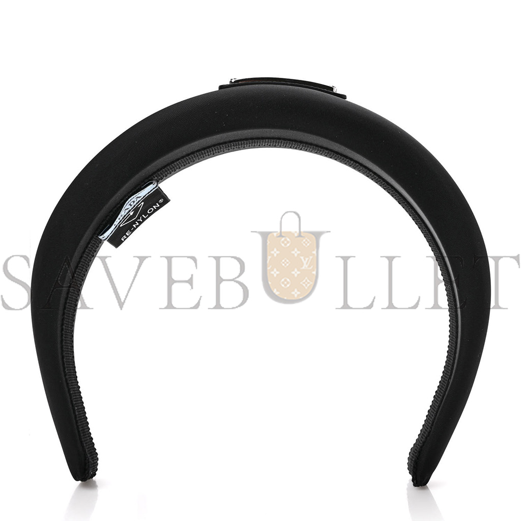 Pra*a nylon re-nylon headband black