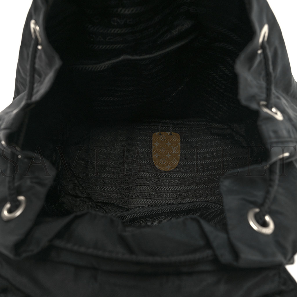 Pra*a nylon vela medium backpack black (30*30*14cm)
