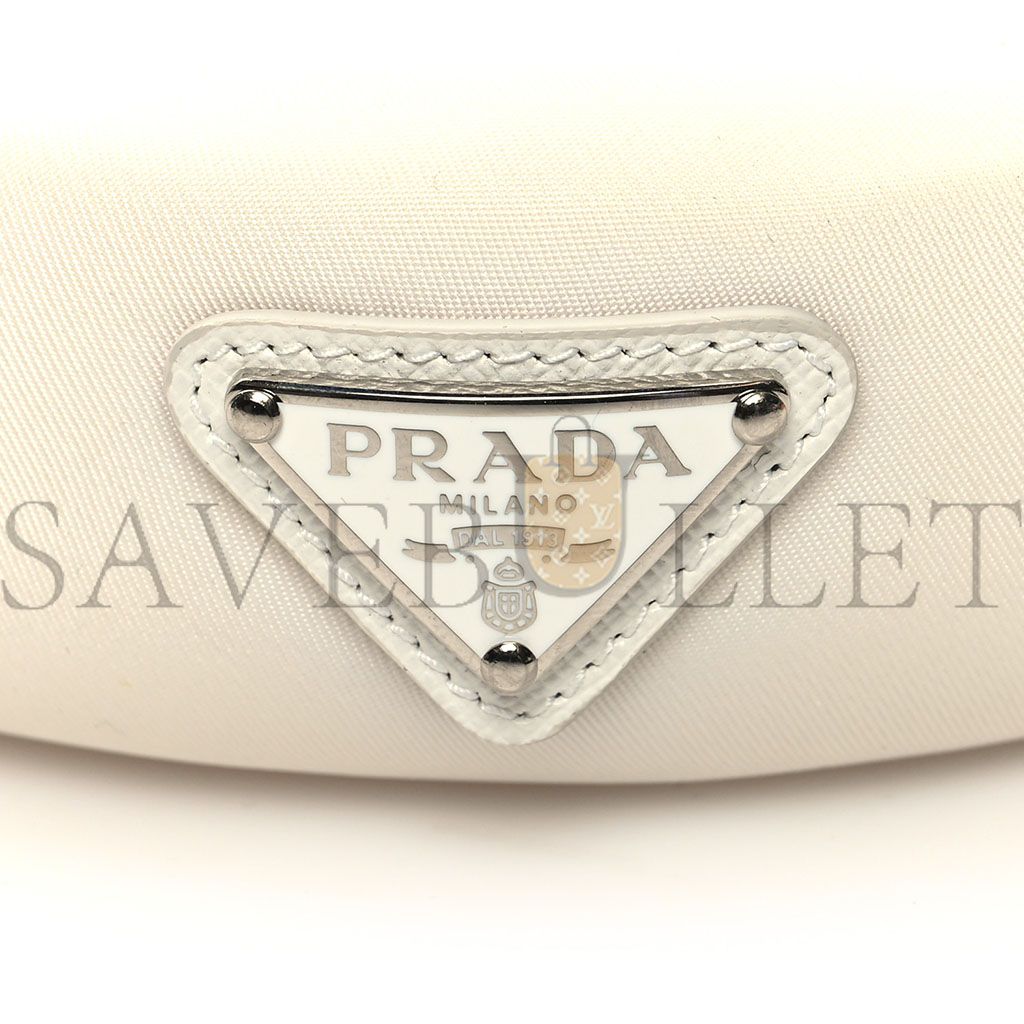 Pra*a nylon re-nylon headband white