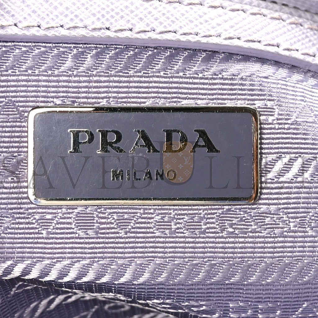 Pra*a saffiano lux convertible bowler glicine (24*15*14cm)
