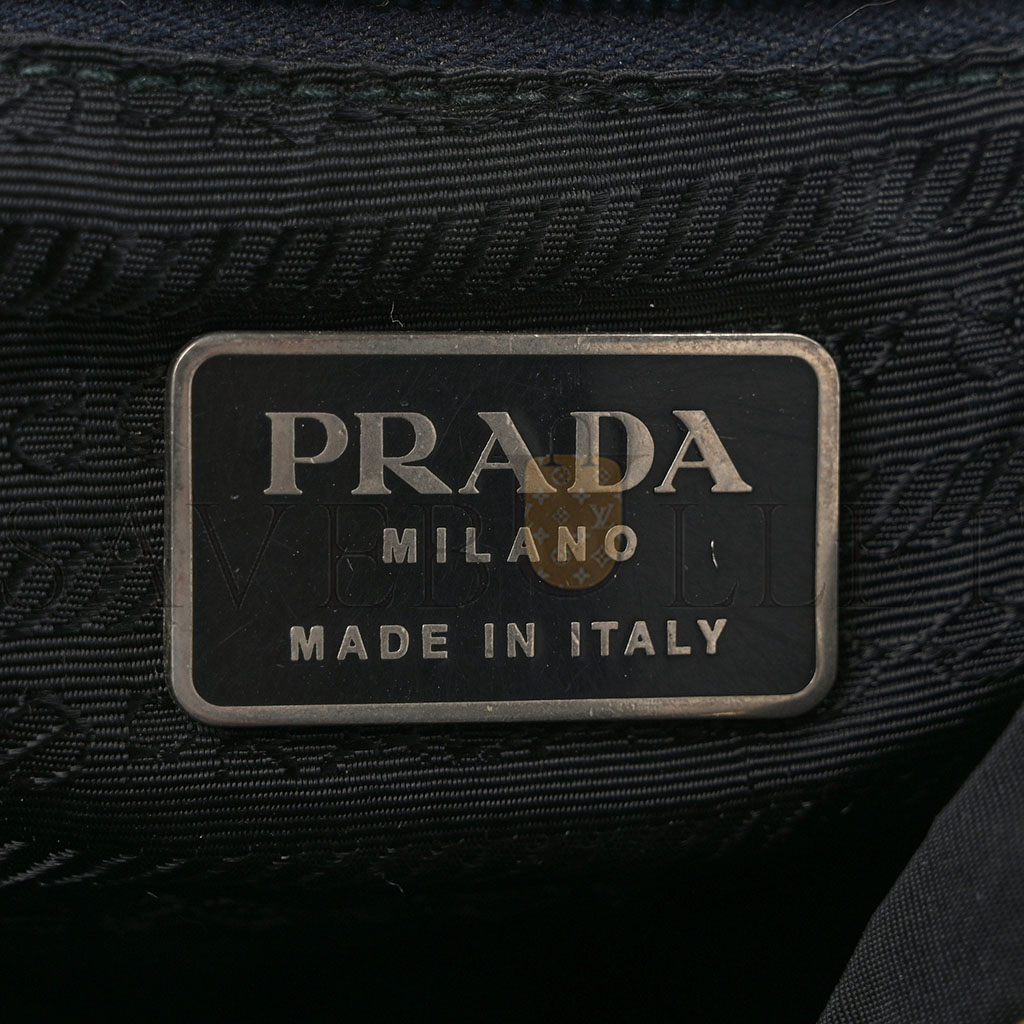 Pra*a tessuto nylon tote black (33*28*9cm)