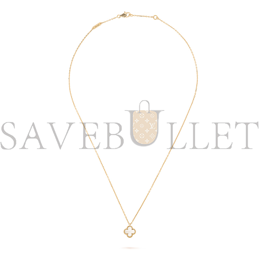 V*N CL*F arpels sweet alhambra pendant - yellow gold, mother-of-pearl vcarf69100