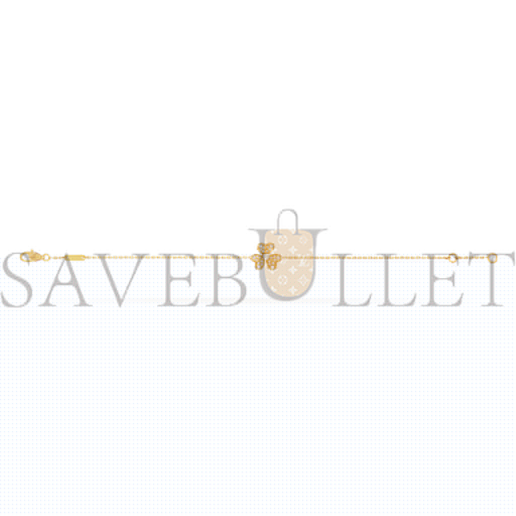 v*n cl*f arpels frivole bracelet, mini model - yellow gold, Di*m*nd vcarp24100