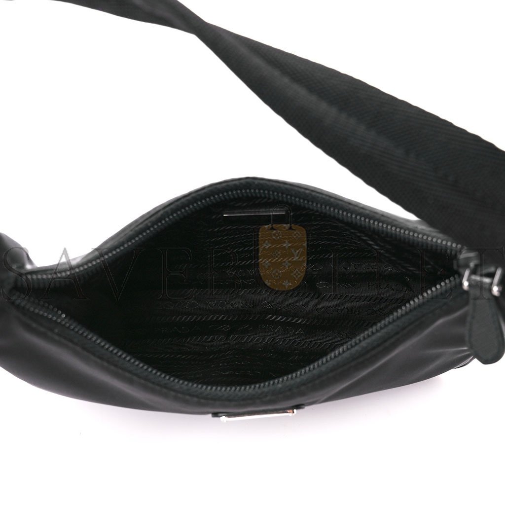 Pra*a tessuto nylon mini re-edition 2000 bag black (22*13*6cm)