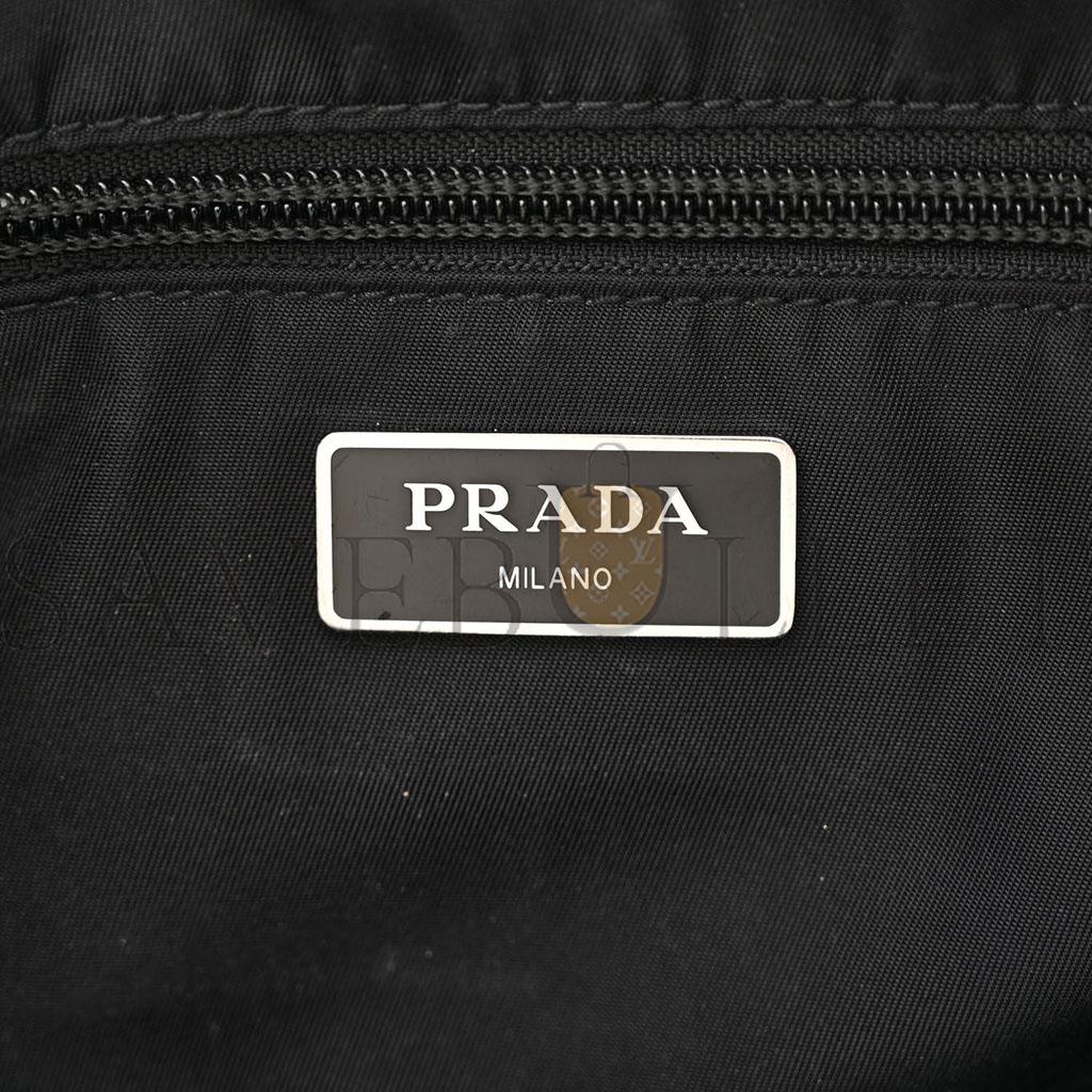 Pra*a tessuto nylon belt bag black (33*18*4cm)