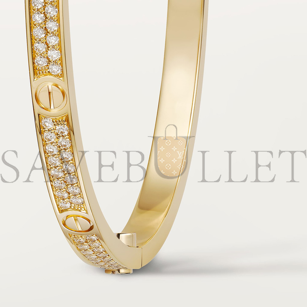Ca*t*er  love bracelet, small model, paved n6710617