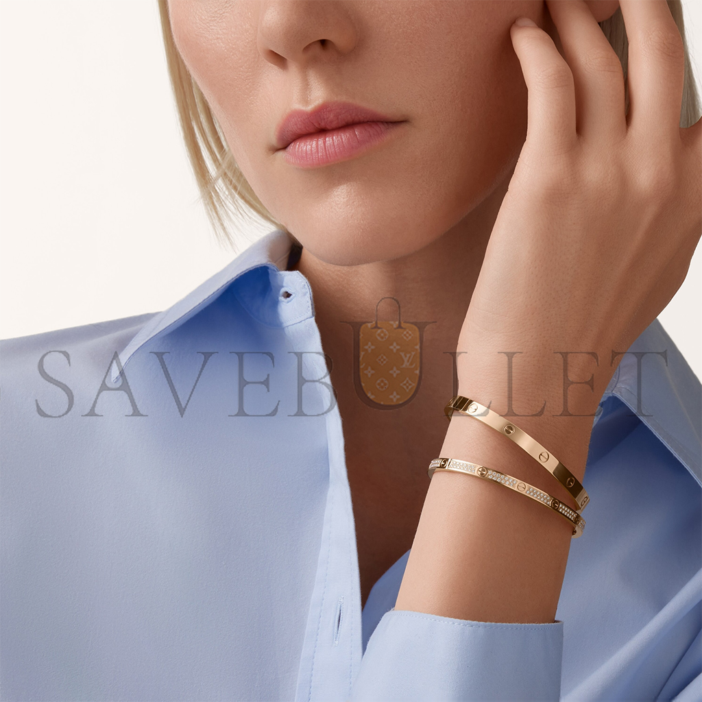 Ca*t*er  love bracelet, small model, paved n6710717