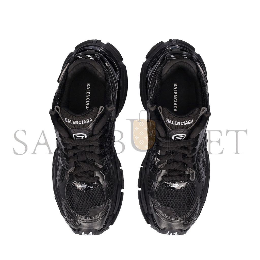 Ba*len*cia*ga runner faux leather sneakers 677403w3ra91000