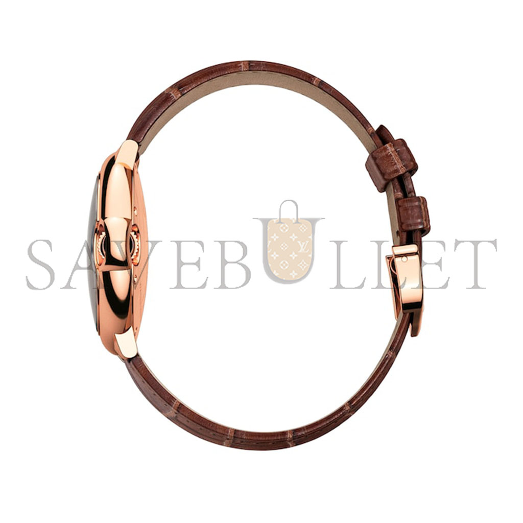 ca*t*er ballon bleu de ca*t*er watch 33mm, auT0matic movement, rose gold, leather w6920097