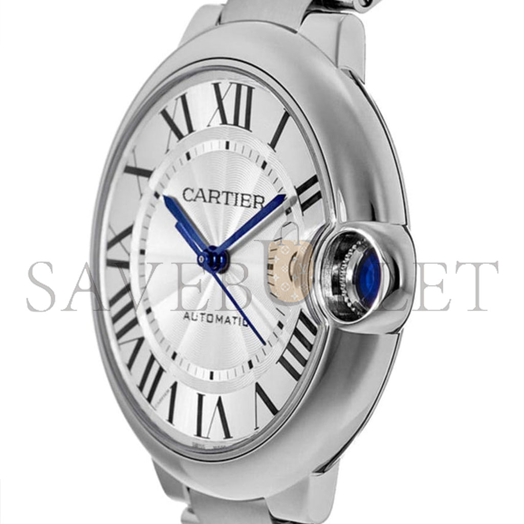 Ca*t*er ballon bleu de silver silver steel cassette men
