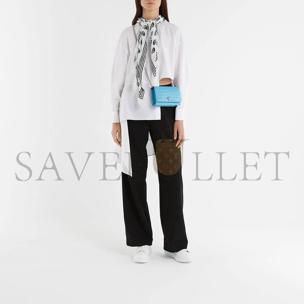 Ale*d*r m*q*en oversized sneaker white powder blue 553770whgp79412