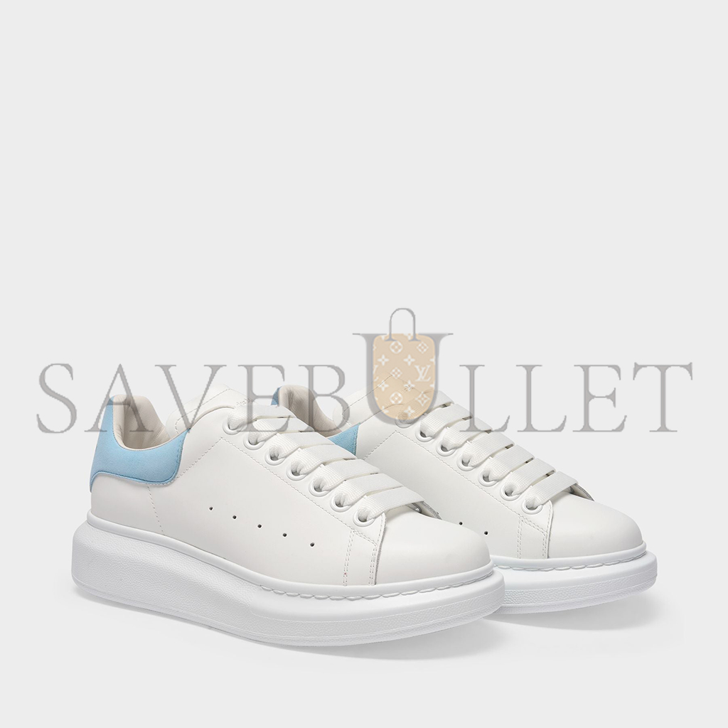 Ale*d*r m*q*en oversized sneaker white powder blue 553770whgp79412